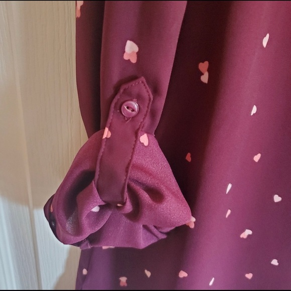 Reitmans Button Up Printed Long Sleeve Blouse - Picture 4 of 6